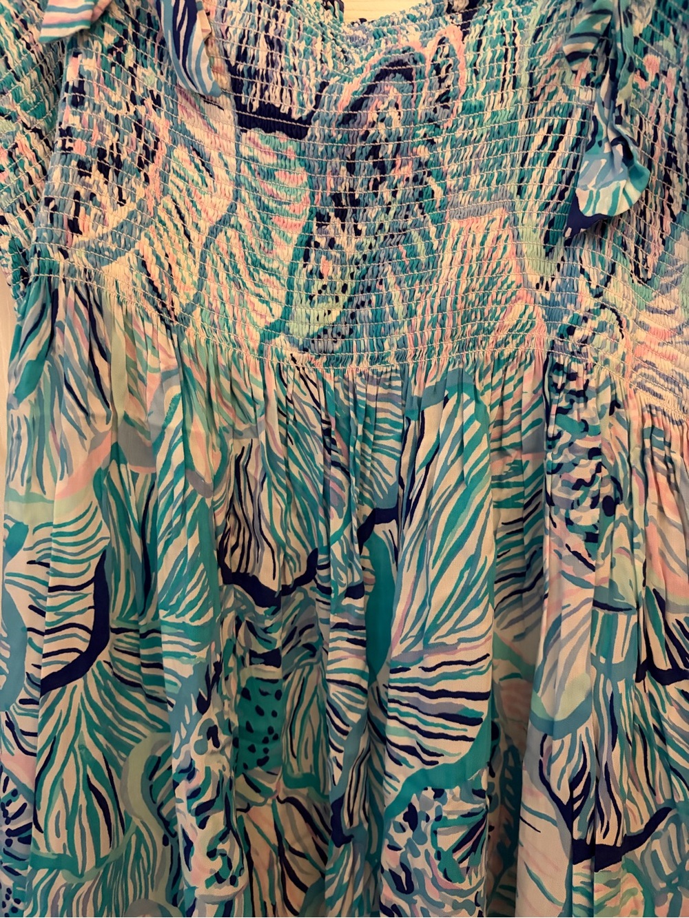 Lilly Pulitzer Riveria Tie-Strap Midi Dress XL - Picture 3 of 3